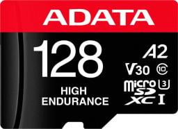 Karta ADATA High Endurance MicroSDXC 128 GB Class 10 UHS-I/U3 A2 V30 (AUSDX128GUI3V30SHA2-RA1)