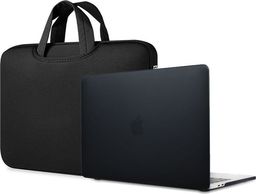 Torba 4kom.pl Torba pokrowiec neopren +Etui Hard Case MacBook Air 13 Czarny uniwersalny