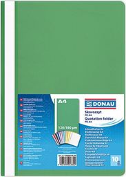  Donau Skoroszyt DONAU, PP, A4, standard, 120/180mikr., zielony