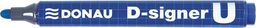  Donau Marker permanentny DONAU D-Signer U, okrągły, 2-4mm (linia), niebieski