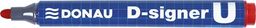 Donau Marker permanentny DONAU D-Signer U, okrągły, 2-4mm (linia), czerwony