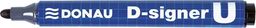  Donau Marker permanentny DONAU D-Signer U, okrągły, 2-4mm (linia), czarny