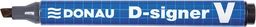  Donau Marker permanentny DONAU D-Signer V, ścięty, 1-4mm (linia), czarny