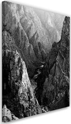  Feeby Obraz na płótnie - Canvas, Czarno-biały krajobraz górski 40x60
