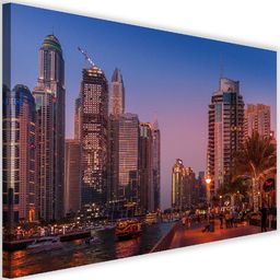 Feeby Obraz na płótnie - Canvas, Dubaj wieczorem 60x40