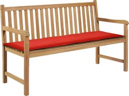  vidaXL Poduszka na ławkę ogrodową, 150x50x3 cm, czerwona