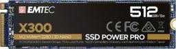 Dysk SSD Emtec X300 Power Pro 512GB M.2 2280 PCI-E x4 Gen3 NVMe (ECSSD512GX300)