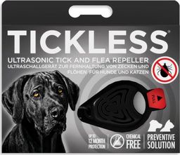  Tickless TickLess ultragarsinis pakabukas nuo erkių ir blusų šunims ir katėms, juodas