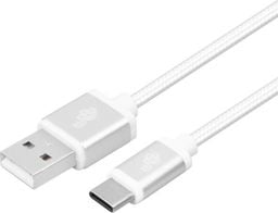 Kabel USB TB Print USB-A - USB-C 2 m Srebrny (AKTBXKUCSBA200V)