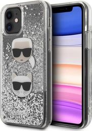  Karl Lagerfeld Karl Lagerfeld KLHCN61KCGLSL iPhone 11 hardcase srebrny/silver Glitter Karl Choupette uniwersalny