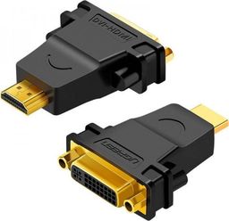 Adapter AV Ugreen HDMI - DVI-I czarny (UGR306BLK)