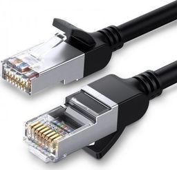  Ugreen Kabel sieciowy UGREEN z metalowymi wtyczkami, Ethernet RJ45, Cat.6, UTP, 0,5m (czarny)