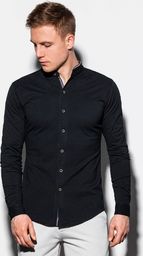  Ombre Koszula męska z długim rękawem K542 - czarna XXL