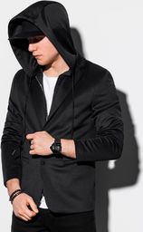 Ombre Marynarka męska casual z kapturem M156 - czarna L