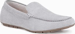 Ombre Buty męskie mokasyny T341 - szare 45