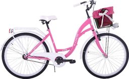 Kozbike Rower miejski damski 2020 28" różowy