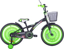  Fuzlu Rower dziecięcy 20 Racing Sport czarny mat zielony 