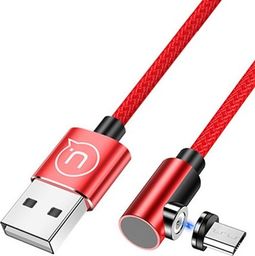 Kabel USB Usams USB-A - microUSB 1 m Czerwony (63291)