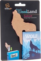  Thinking Gifts WoodLand Wolf drewniana zakładka do książki - wilk