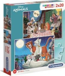  Clementoni Puzzle 2x20 elementów Disney Animals
