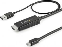 Kabel StarTech DisplayPort Mini - HDMI + USB-A 1m czarny (HD2MDPMM1M)
