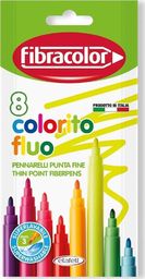  Fibracolor Pisaki Colorito Fluo 8 kolorów FIBRACOLOR