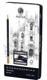  Astra Zestaw ołówków do szkicowania Artea 12szt ASTRA