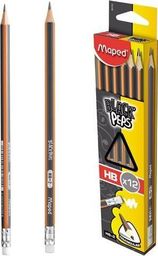  Maped Ołówek z gumką Blackpeps HB (12szt) MAPED