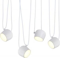 Lampa wisząca King Home Lampa wisząca EYE 4 biała - LED, aluminium