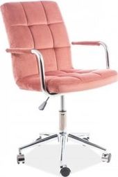 Krzesło biurowe Signal Q-022 Velvet Różowe