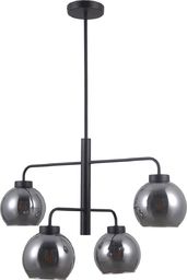Lampa wisząca Italux Poggi retro industrial czarny  (PND-28028-4D)