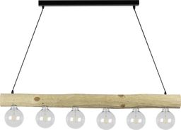 Lampa wisząca Spotlight Lampa sufitowa brązowa do jadalni Spotlight Trabo Simple z drewna 69860604