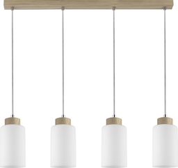 Lampa wisząca Spotlight Lampa sufitowa biała do jadalni Spotlight BOSCO z drewna dębowego 1720474