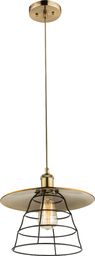 Lampa wisząca Globo VIEJO industrial złoty  (15086H1)