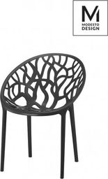  Modesto Design MODESTO krzesło KORAL czarne - polipropylen