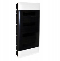 Legrand Rozdzielnica modułowa natynkowa PRACTIBOX S 4x12 drzwi przezroczyste 4x1P B16 RX3 135434P