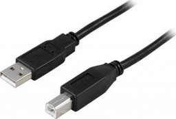 Kabel USB Deltaco USB-A - USB-B 0.5 m Czarny (DELTACO USB-205S - USB-kabel - 50 cm)