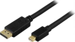 Kabel Deltaco DisplayPort Mini - DisplayPort 3m czarny (DELTACO DisplayPort kabel - 3 m)