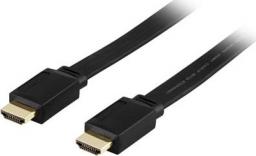 Kabel Deltaco HDMI - HDMI 5m czarny (HDMI-1050F)