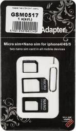  M-Life Adapter Nano Sim 3w1 Czarny (GSM0517)