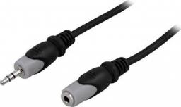 Kabel Deltaco Jack 3.5mm - Jack 3.5mm 2m czarny (DELTACO forlængerkabel til audio - 2 m)