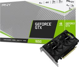 Karta graficzna PNY GeForce GTX 1650 Dual Fan 4GB GDDR6 (VCG16504D6DFPPB)