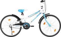  vidaXL Rower dla dzieci 24 cale niebiesko-biały