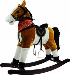 Lean Sport Koń Na Biegunach 74cm Jasny Brąz