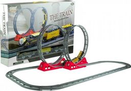 Import leantoys Szybka Kolejka z Wagonami Tory Pętle 136 cm Jeździ