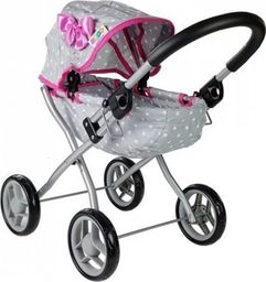  Lean Sport Wózek dla lalek Alice szaro-różowy w gwiazdki