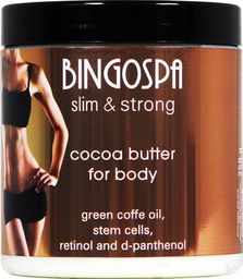  BingoSpa Masło kakaowe do ciała olejek z zielonej kawy, komórki macierzyste, retinol i d-panthenol BingoSpa slim strong