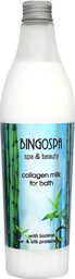  BingoSpa Płyn do kąpieli Spa&Beauty Mleczko kolagenowe z biotyną i proteinami jedwabiu 400ml