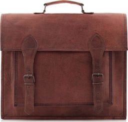 Belveder Torba skórzana vintage brąz Outlander BH74