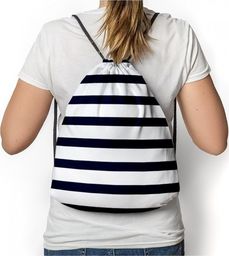 Atmosphere Primark Worek plecak z nadrukiem Black Stripes A4